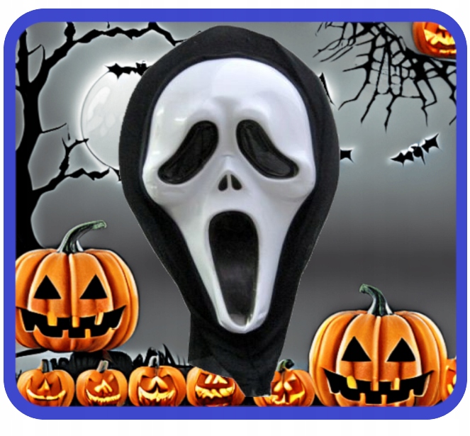 Maska KRZYK z kapturem Halloween Impreza Urodziny HAL-157 - obrazek 3