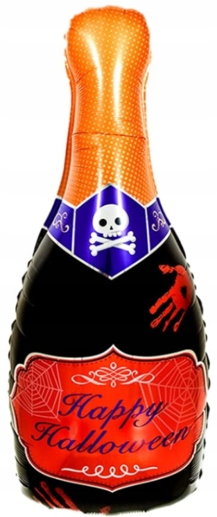 Balony foliowe na Halloween Szampan Kieliszek 2 sztuki XL HAL-114 - obrazek 3