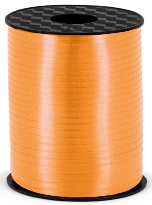 Wstążka plastikowa Pomarańczowa 5mm/225m Halloween