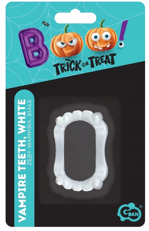Zęby Wampira Białe Szczęka Halloween HAL-042