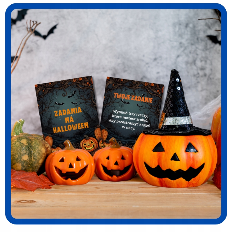 Karty zadań zadania na HALLOWEEN 20 kart z pytaniami dla dzieci HAL-160 - obrazek 4