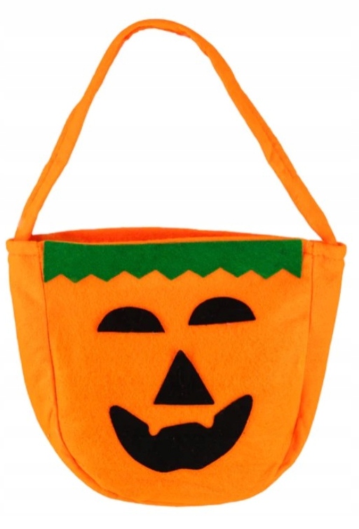 Torebka Koszyczek na cukierki Dynia Halloween 23x20 cm HAL-048 - obrazek 3