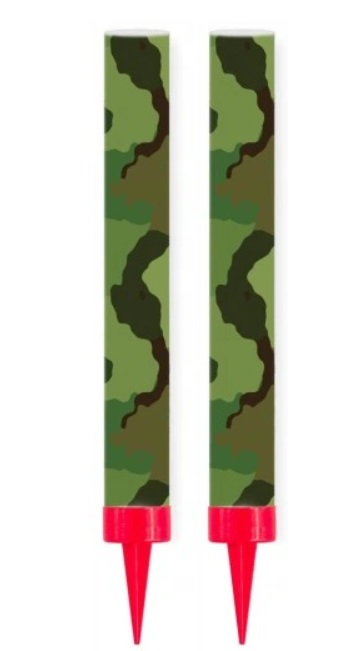 2x Fontanna tortowa 12 cm Moro Wojsko 2 Sztuki Urodziny Impreza