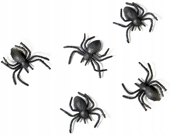 Dekoracja na Halloween PAJĄK 3x3 cm 10 sztuk HAL-089