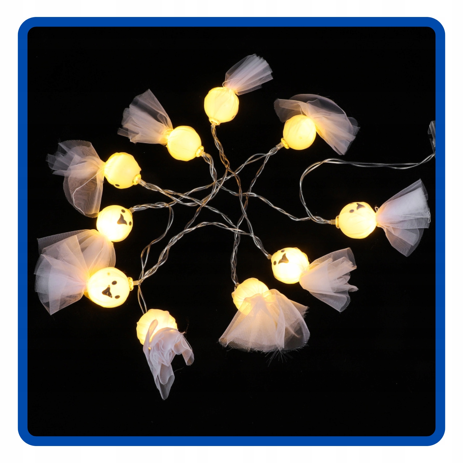 Girlanda świetlna lampki LED Zwiewne Duszki Duch 200 cm Halloween HAL-167 - obrazek 5
