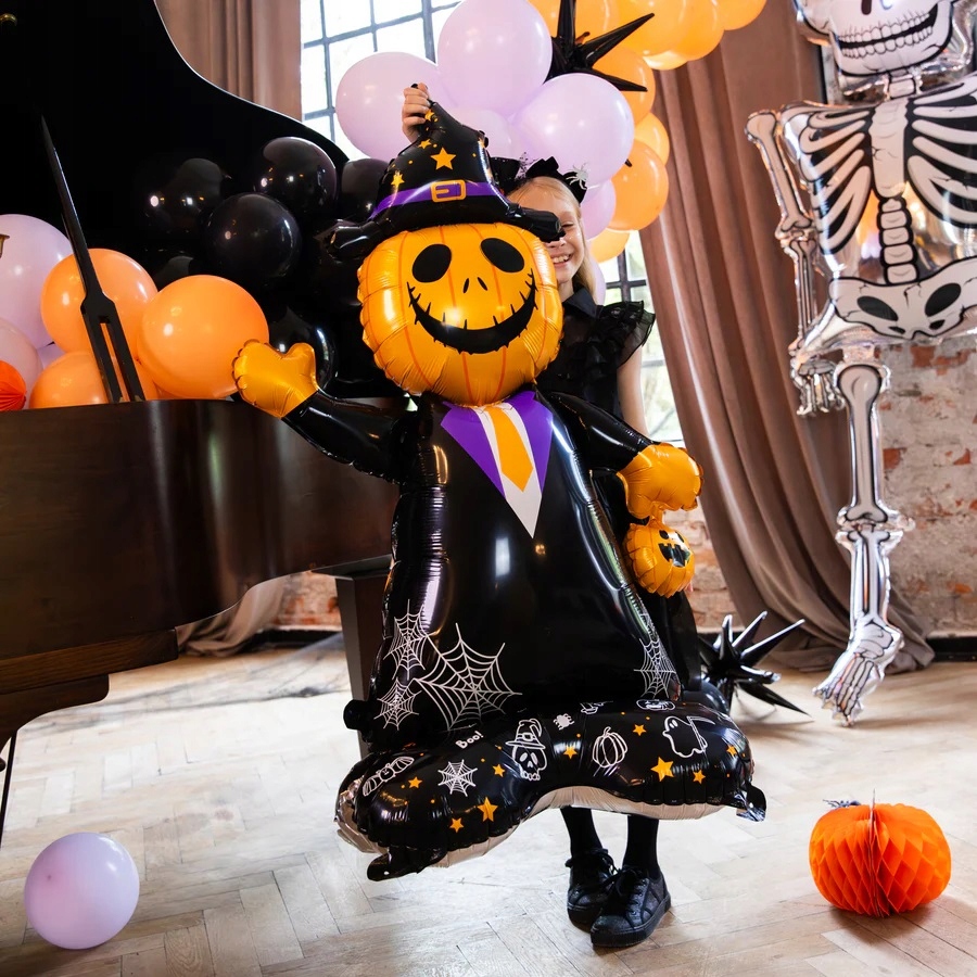 Balon foliowy stojący Pan Dynia 155 cm Halloween HAL-179 - obrazek 5