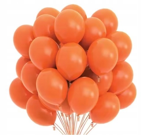 Balony lateksowe pomarańczowe 20 sztuk Urodziny Halloween