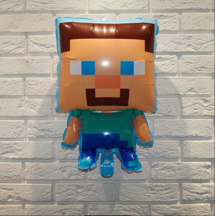 Zestaw Balony Piksele Minecraft 1-9 Urodziny + Imię - obrazek 3