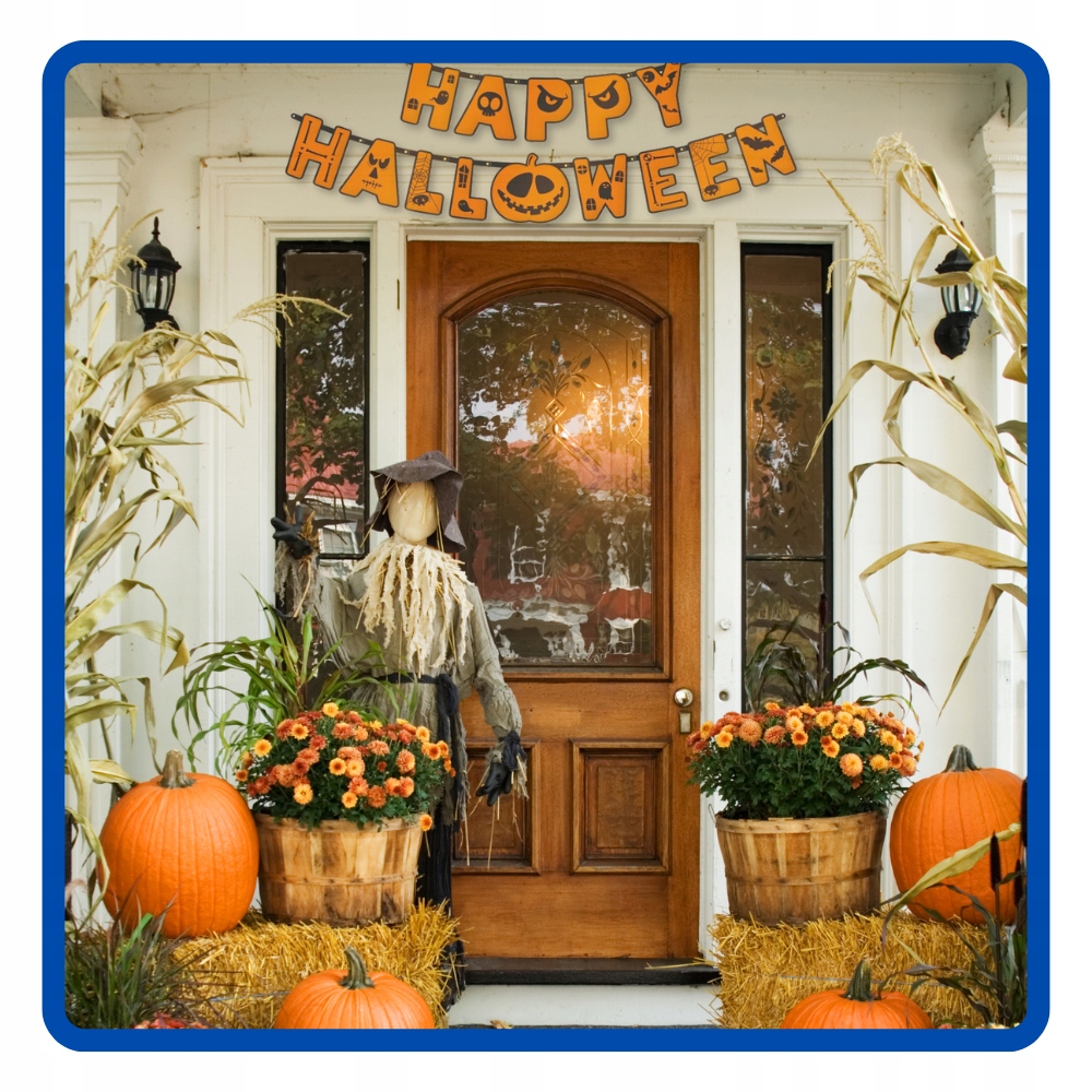 Baner Girlanda pomarańczowa HAPPY HALLOWEEN 185 cm Dynia HAL-087 - obrazek 9