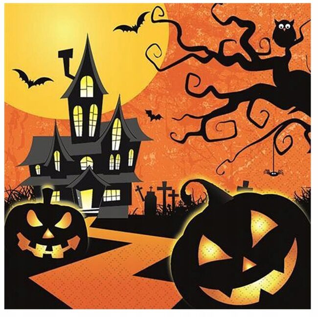 Serwetki papierowe Nawiedzony Dom Halloween 20 sztuk HAL-052