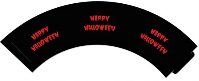 Papilotki na babeczki Krwawe Halloween 6 sztuk HAL-067