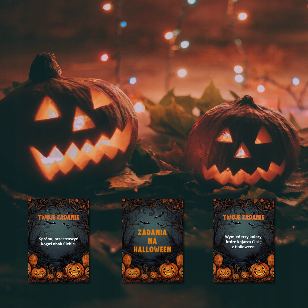Karty zadań zadania na HALLOWEEN 20 kart z pytaniami dla dzieci HAL-160 - obrazek 11