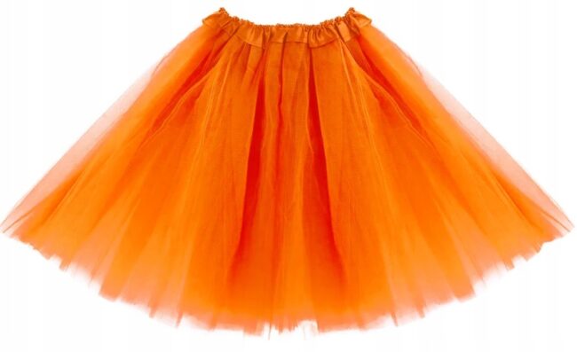 Spódniczka tiulowa pomarańczowa 40 cm Halloween HAL-047