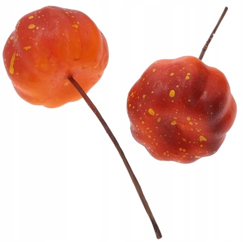 Sztuczne dynie na piku ozdoby dekoracje jesień Halloween 6 sztuk HAL-217 - obrazek 2
