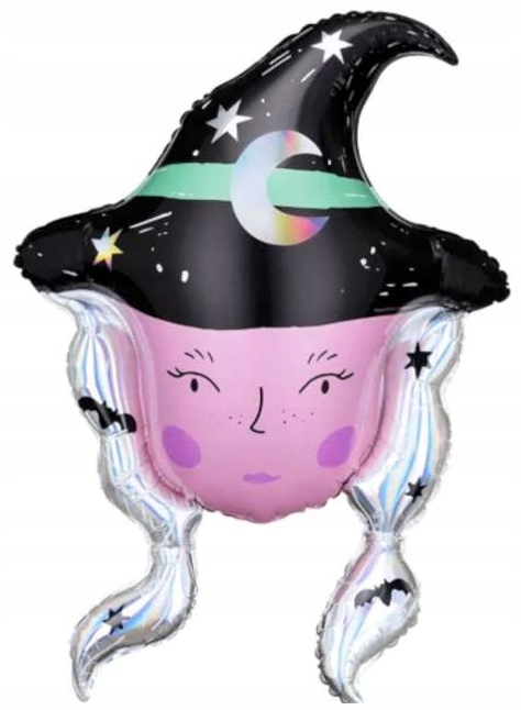 Balon foliowy Czarownica Wiedźma 61,5 x 86,5 cm Halloween HAL-107
