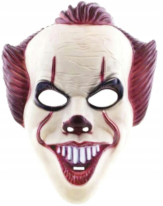Maska KLAUN na Halloween Impreza Urodziny HAL-226