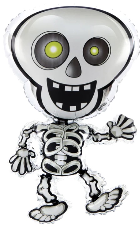 balon halloween kościotrup