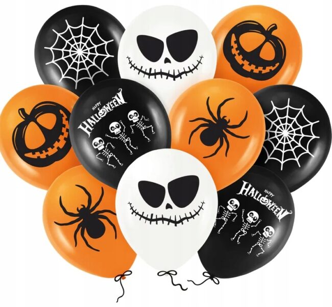 Balony lateksowe na Halloween