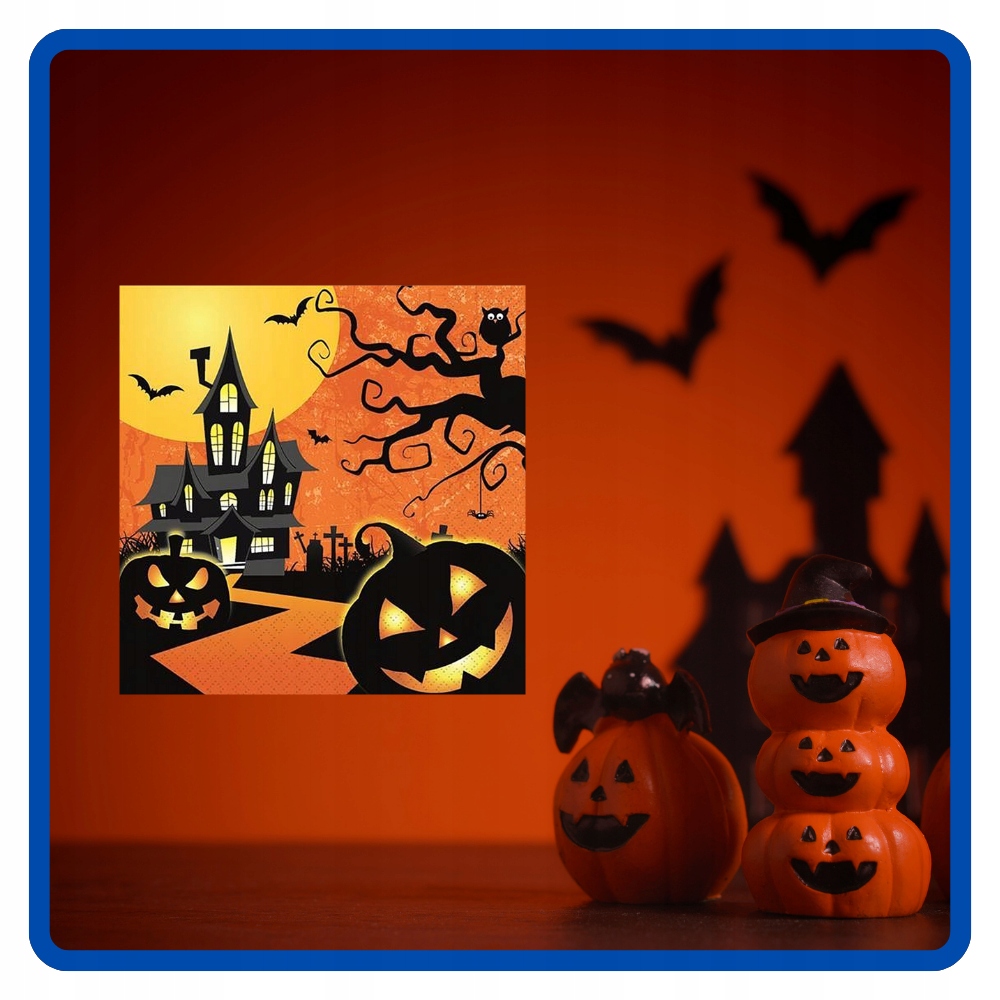 Serwetki papierowe Nawiedzony Dom Halloween 20 sztuk HAL-052 - obrazek 7