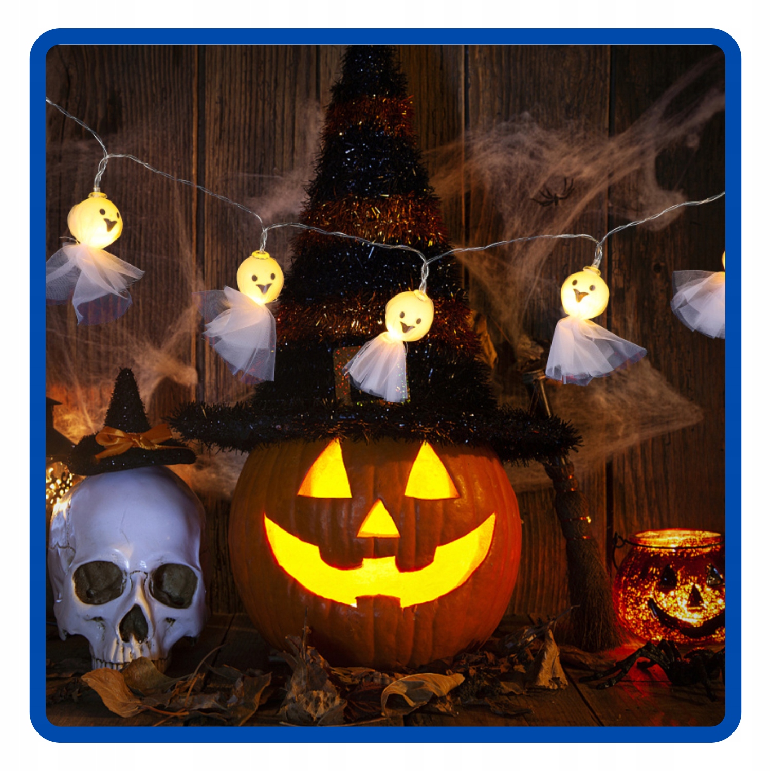 Girlanda świetlna lampki LED Zwiewne Duszki Duch 200 cm Halloween HAL-167 - obrazek 7