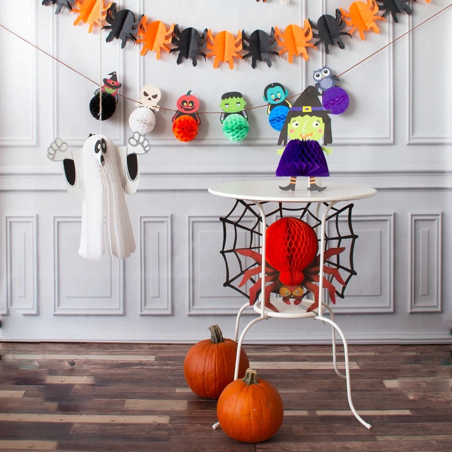 Girlanda Halloween Honeycomb 300 cm Wampir Dynia Czaszka HAL-205 - obrazek 3