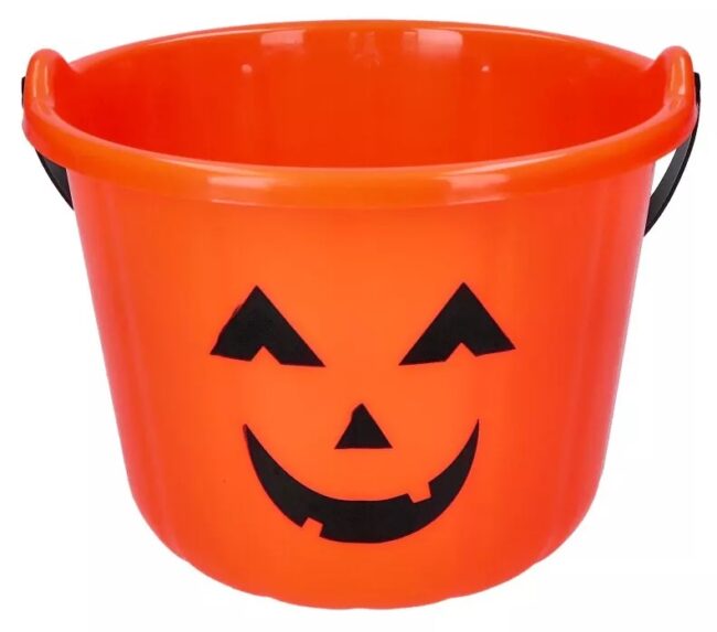 Wiaderko DYNIA Pojemnik na cukierki słodycze Halloween 18,5x15 cm HAL-150