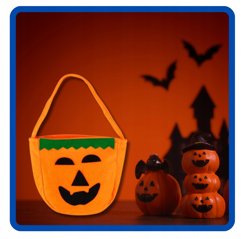 Torebka Koszyczek na cukierki Dynia Halloween 23x20 cm HAL-048 - obrazek 9