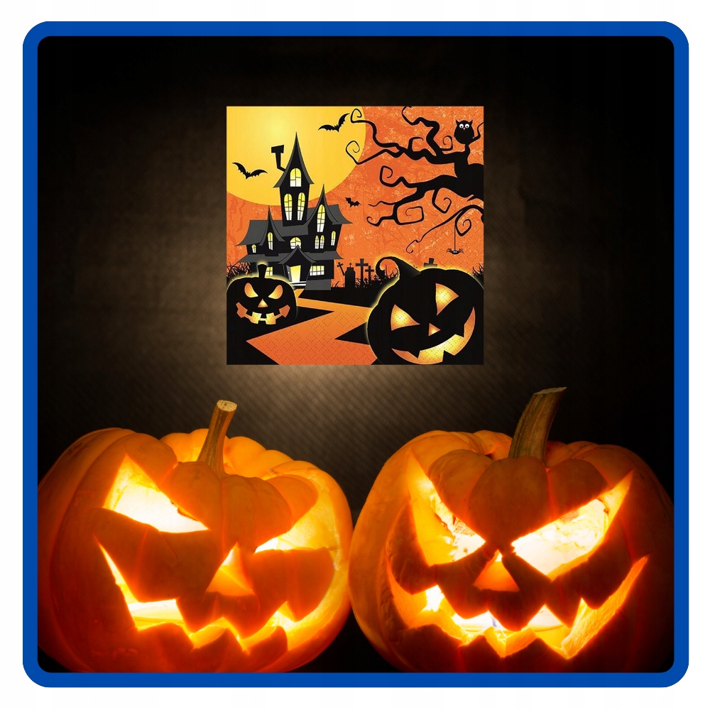 Serwetki papierowe Nawiedzony Dom Halloween 20 sztuk HAL-052 - obrazek 4