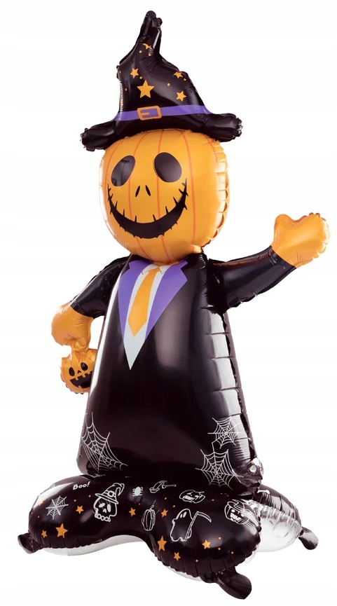 Balon foliowy stojący Pan Dynia 155 cm Halloween HAL-179 - obrazek 2