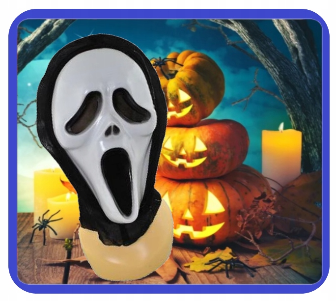 Maska KRZYK z kapturem Halloween Impreza Urodziny HAL-157 - obrazek 4