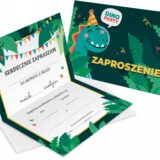 Zaproszenia na Urodziny Dinozaur Dinozaury + koperta 10 sztuk - obrazek 3