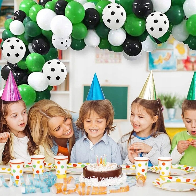 Girlanda balonowa Balony zestaw dekoracyjny Piłka Nożna 105 sztuk Urodziny - obrazek 3