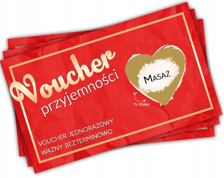 Kupon VOUCHER ZDRAPKA na przyjemności dla żony dziewczyny ROCZNICA Urodziny - obrazek 2