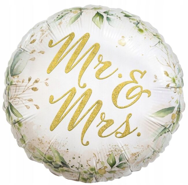 Balon foliowy Mr & Mrs