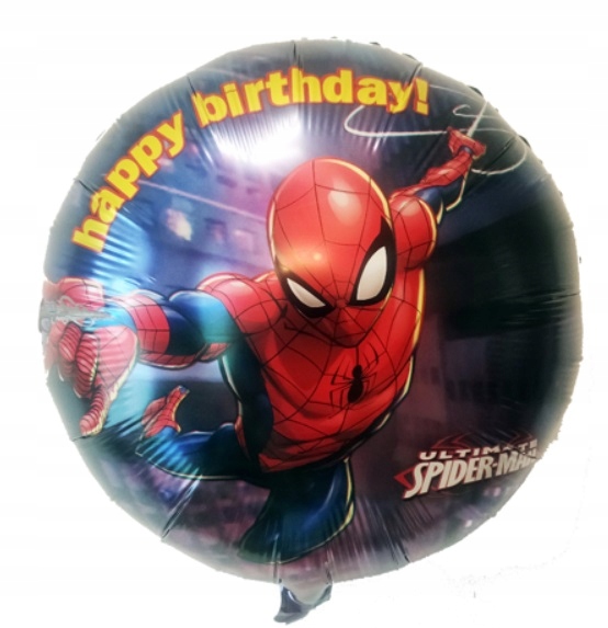 Balon foliowy okrągły Spider Spider-Man 45 cm
