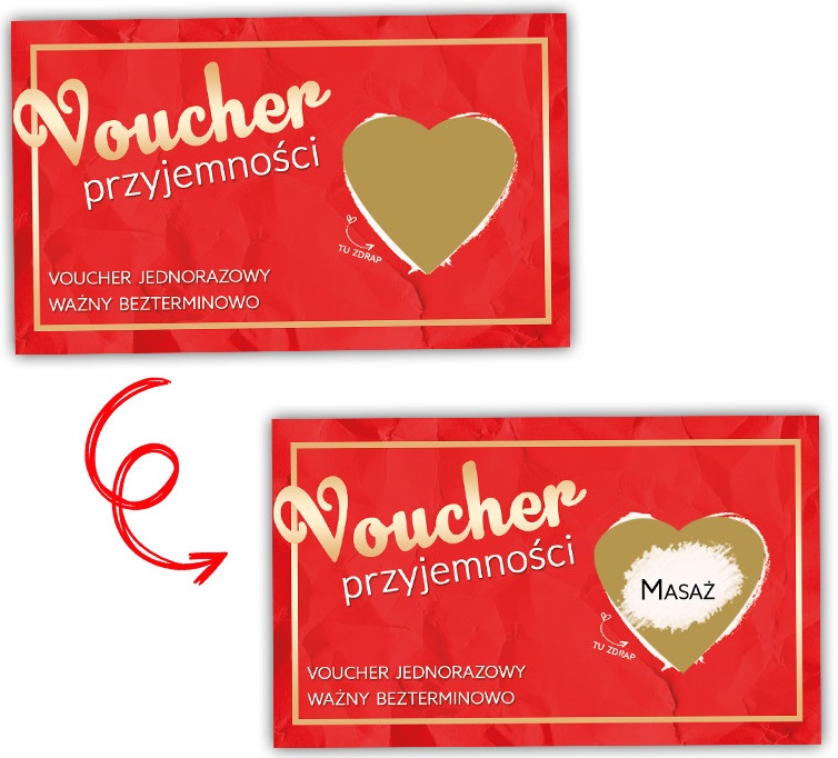 Kupon VOUCHER ZDRAPKA na przyjemności dla żony dziewczyny ROCZNICA Urodziny - obrazek 3