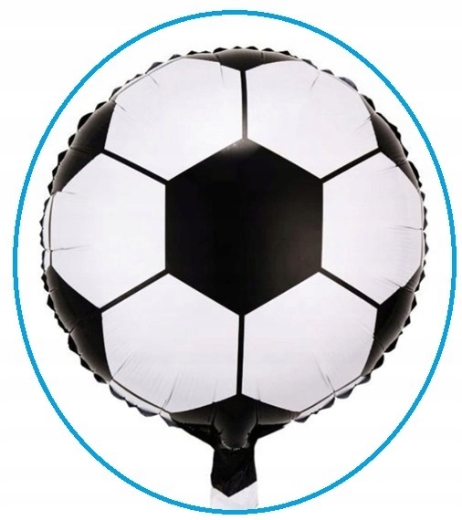 Balony zestaw dekoracyjny 1 Urodziny Piłka Nożna Piłkarz Zestaw 5 balonów - obrazek 3