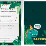 Zaproszenia na Urodziny Dinozaur Dinozaury + koperta 10 sztuk - obrazek 2