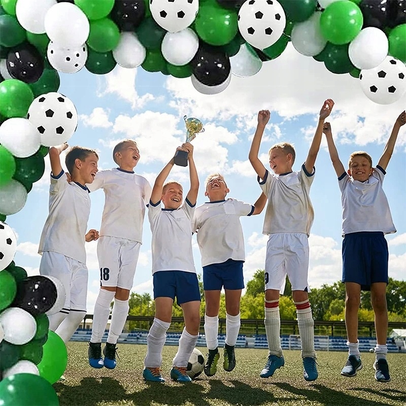 Girlanda balonowa Balony zestaw dekoracyjny Piłka Nożna 105 sztuk Urodziny - obrazek 4