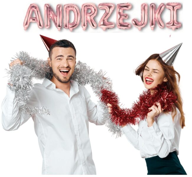 różowy napis andrzejki