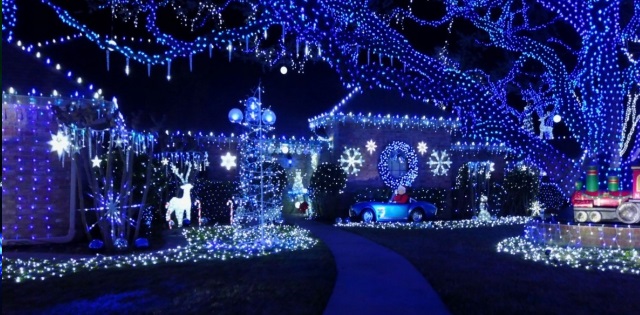 Lampki 100 LED choinkowe 8m Niebieski Święta Boże Narodzenie BNAR-118 - obrazek 3
