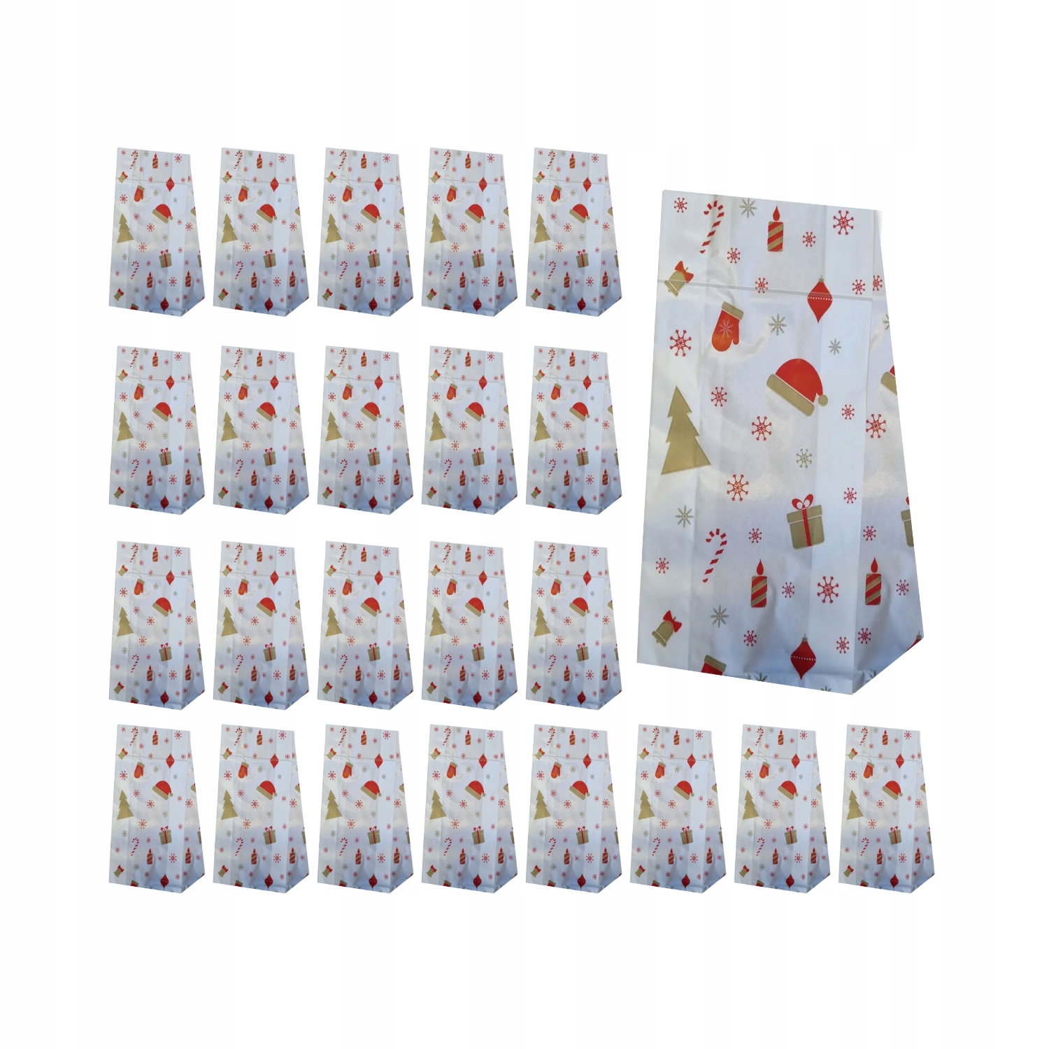 Kalendarz adwentowy Torebki Karty zadań Sznurek Boże Narodzenie BNAR-293 - obrazek 4