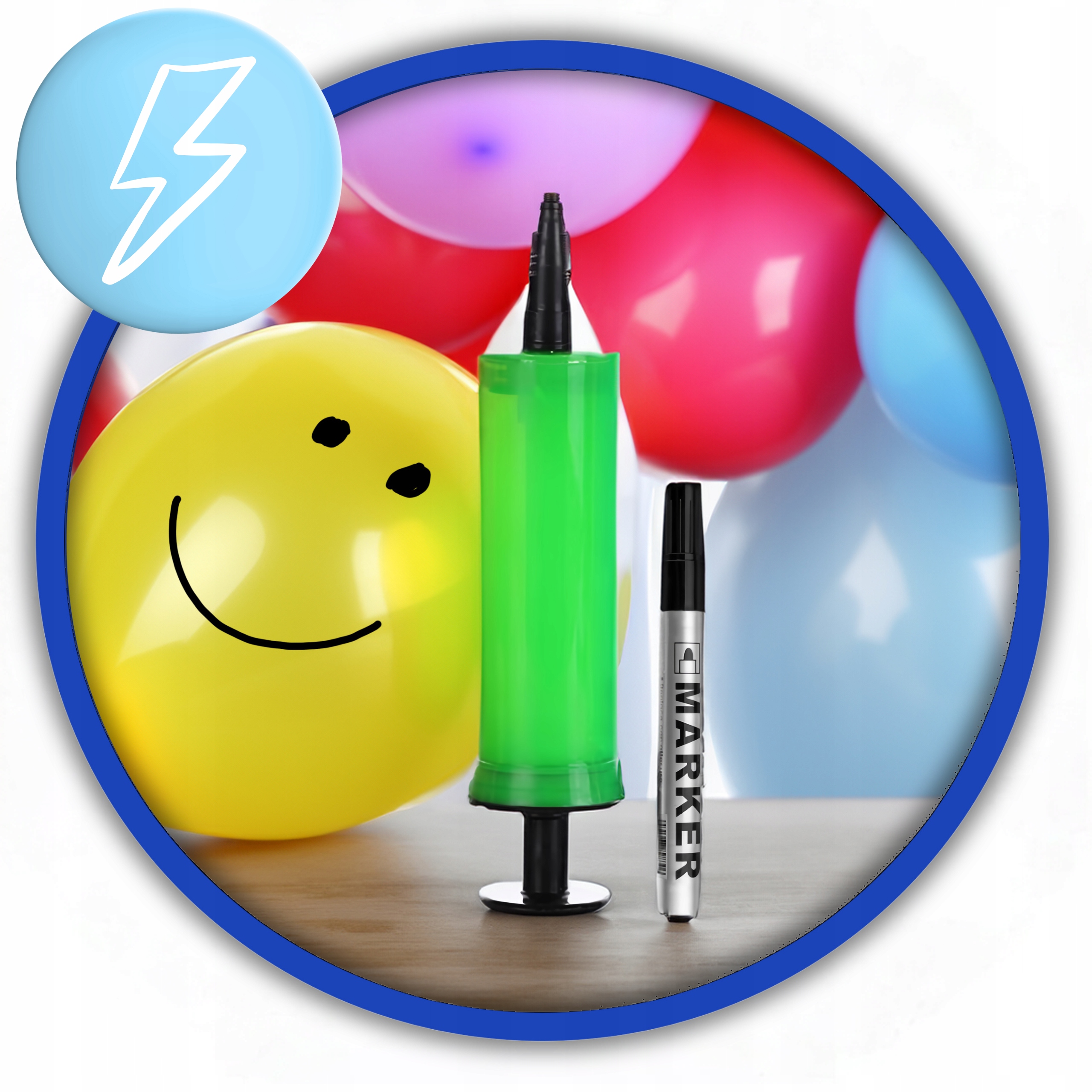 Balony do modelowania skręcania GEMAR 100 szt Pompka Marker długie rurki - obrazek 6