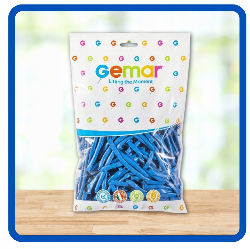 Balony do modelowania skręcania rurki niebieskie 100 sztuk pompka marker - obrazek 2