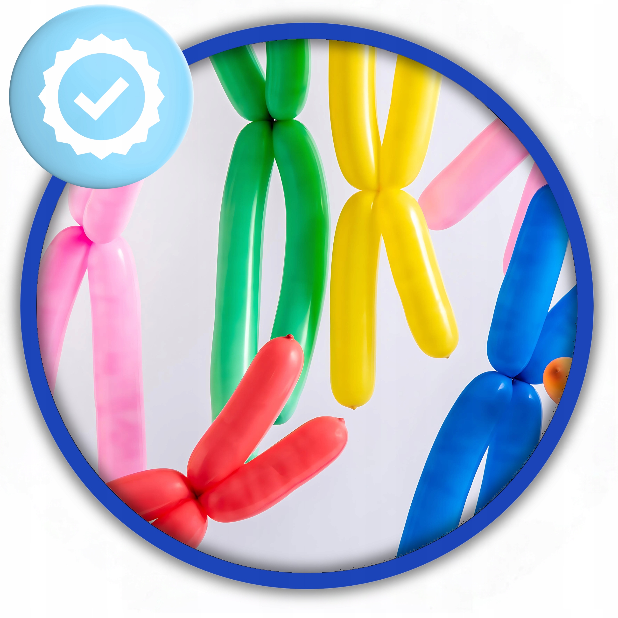 Balony do modelowania skręcania GEMAR 100 szt Pompka Marker długie rurki - obrazek 7