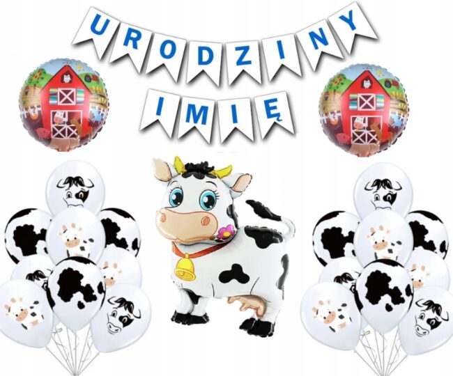 Zestaw dekoracyjny krowa