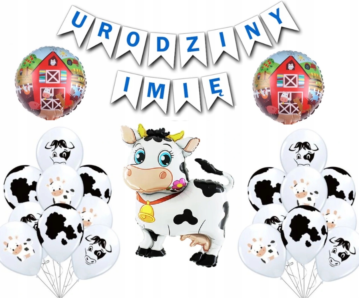 Zestaw dekoracyjny krowa
