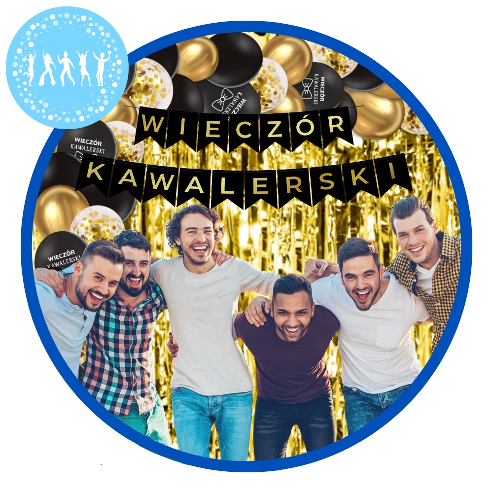 Zestaw Balony Baner WIECZÓR KAWALERSKI Kurtyna Dekoracje - obrazek 4
