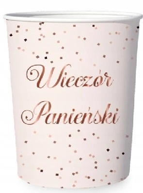 Wieczór Panieński zestaw talerzyki kubeczki serwetki 22 elementy różowy - obrazek 4