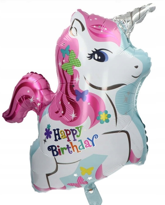 Balon foliowy Jednorożec 55 cm Urodziny Birthday